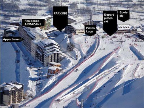 L'Armazan - Studio Pieds De Piste Plat D'Adet Saint-Lary-Soulan Exteriör bild